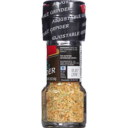 Mccormick's Garlic Sea Salt Grinder 1.58Oz (9 Pack) #TOP3