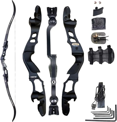TBOW 62” ILF Recurve Bow with Gordon Limbs 30-60Lbs for Adult Archery Competition Athletic Right Hand (35Lbs) by TBOW - Used condition - US$176.62