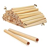 300 Stück Wildbienen Nisthülsen, 15cm Länge – Umweltfreundliche Bambusröhren als Füllmaterial...
