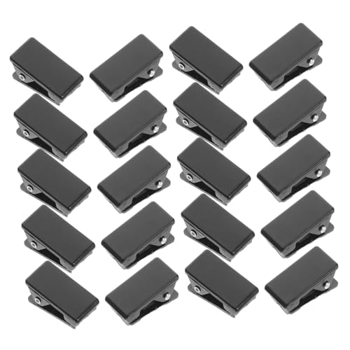 DIYEAH 20pcs Self Adhesive Wall Clips for Photos and Posters Black Sticky Spring Clips for Easy Picture Hanging for Office and Home Organization Secure Adhesion for Versatile Applications