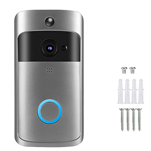 Videocitofono Wifi, telecamera campanello wireless, campanello video risoluzione 1280 x 720 con batteria ricaricabile 6800 mAh rilevamento movimento visione notturna controllo APP per Android IOS