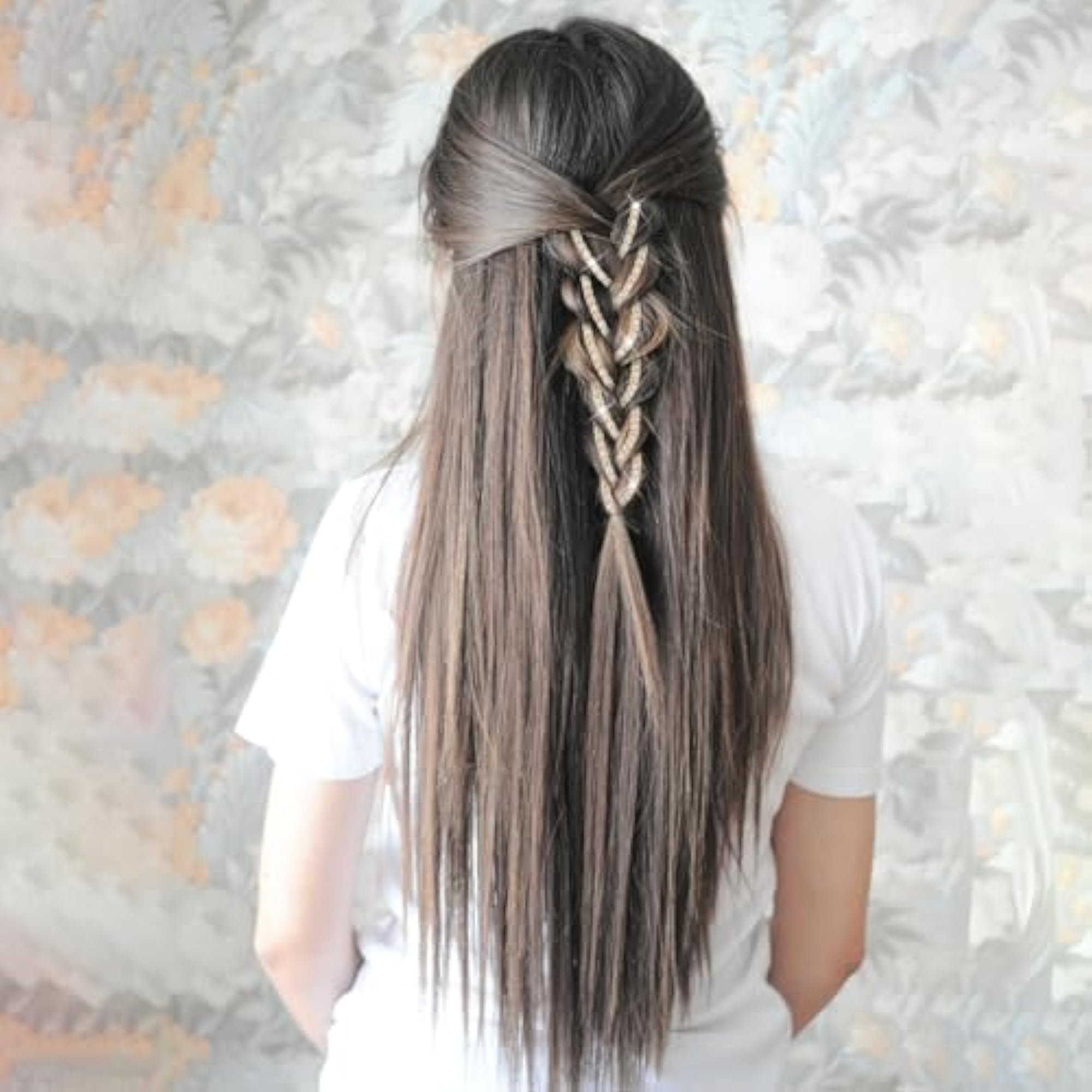 6 PCS Crystal Long Rhinestone Hair Chains for Parties & Weddings
