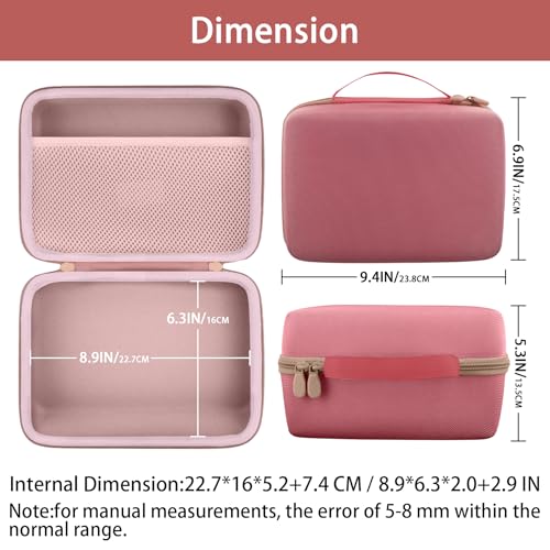 khanka Case Compatible with M110 M100 M200 Liene 4x6'' Photo Printer, Wi-Fi Picture Printer,Case Only(Pink) by khanka - Image 7