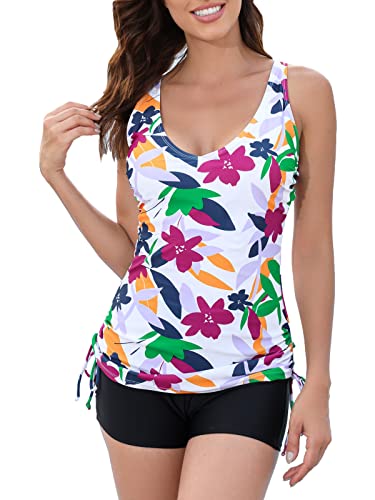 Halcurt Tankini Damen Set mit BH Zweiteilig...