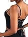 Avanova Black Corset Tops for Women with Straps Bustier Sexy Going Out Cami Top Black Medium