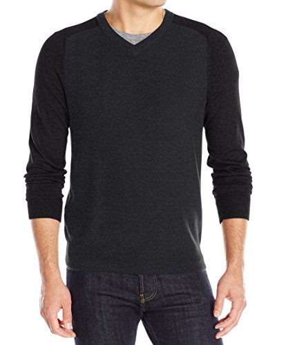 Perry Ellis Men's Colorblock V-Neck Sweater