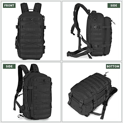 Selighting 30L Tactical Military Backpack Heavy Duty Army Rucksack Water Resistant Casual Daypack for School Travelling Hiking Camping Trekking
