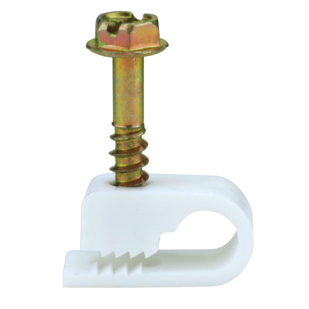 Signature Series Single Flexible Clips, White, Qty100