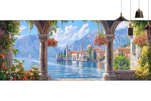 DIY Tableau Strass Diamant Canevas Débutant Kit 5D Grand Format 40x120cm - 2