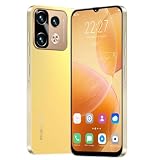 TryFirst 4G Smartphone, 6.3' HD Display, 3GB RAM + 32GB ROM (Expandable to 256GB), Android 12, 4300mAh Battery, 13MP+16MP Cameras, Dual SIM Face ID/GPS/WiFi/OTG (Note40Pro-Golden)