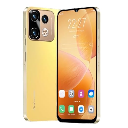 TryFirst 4G Smartphone, 6.3" HD Display, 3GB RAM + 32GB ROM (Expandable to 256GB), Android 12, 4300mAh Battery, 13MP+16MP Cameras, Dual SIM Face ID/GPS/WiFi/OTG (Note40Pro-Golden)