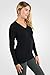 JENNIE LIU Women's 100% Pure Cashmere Long Sleeve Ava V Neck Pullover Sweater