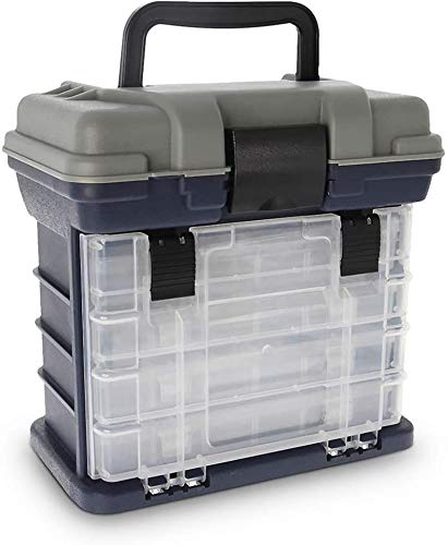 Croch Fishing Tackle Box with Portable 4 Layers Box，Bulk Storage under Lid Giving Room to Carry all kinds of Fishing Accessories, Including Fishing Lures, Sinkers, Floats, Line and so on.