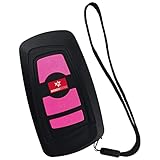 Avenger Defense Portable Car Keychain Stun Gun for Women - Rechargeable LED Flashlight with Wrist Strap (Cameo Pink, Plastic)