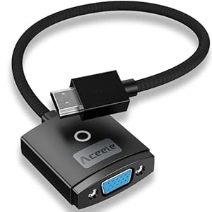 Aceele HDMI zu VGA Adapter – 1080P Nylonkabel