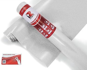 ORACAL 8810 Silver Gray 8810-090 Frosted Calendered Film 2ft x 5ft Vinyl Film Sheet Roll - for Cricut, Silhouette Cameo, Craft and Sign Cutters