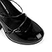 Only maker Women’s Platform Mary Jane Pumps Patent Leather Tapered Heel Dress Shoes with Bow Knot Straps Adjustable Buckles Black Size 11