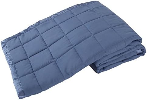 Elite Home Products Down Alternative Solid Blankets, Twin, Medium Blue