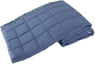 Elite Home Products Down Down Alternative Solid Blankets, Twin, Medium Blue