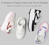 ANEFUN Buty na rolkach dla dzieci, chłopców i dziewczynek, sneakersy ze zdejmowanymi kółkami, buty sportowe, Rosa, 36 EU