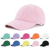 Pink Baseball Cap for Women Golf Tennis Baseball Hat Youth Running Workout Trucker Dad Hats Ponytail Cute Summer Ball Caps