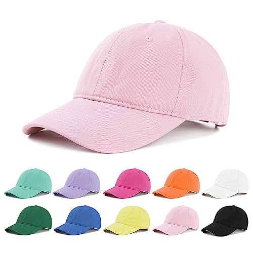 Image of American Trends Baseball Cap for Women Men Adjustable Cotton Dad Hat, Classic Plain Ponytail Hat for Workout & Everyday Wear