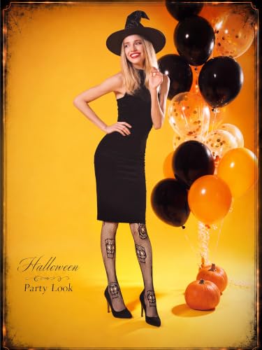 Image of Newcotte 6 Pair Halloween Fishnet Stocking for Women