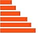 White Water Archery Fluorescent Neon Solid Orange Arrow Wraps 15 Pc Choose Length Width (5, 1.12)