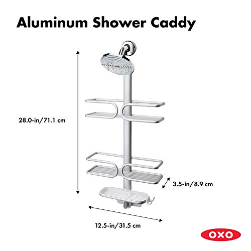 Oxo Good Grips 3 Tier Aluminum Shower Caddy #TOP1
