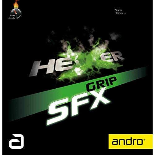 ANDRO Belag Hexer Grip SFX revêtement de ping pong adhérent à mousse tendre