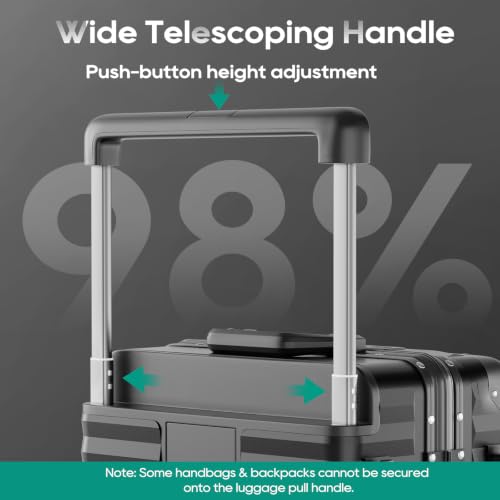 Image of Joyway Zipperless Carry On Luggage with Aluminum Frame and Front Pocket