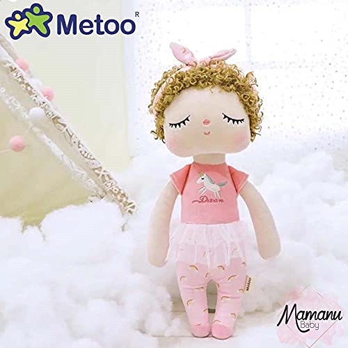 Boneca Metoo Angela Encaracolada Unicórnio Dream