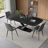 セラミック ダイニングテーブル 天板 140/160cm センターテーブル X脚 2-6人用 食卓テーブル リビング・ダイニング用 組立簡単