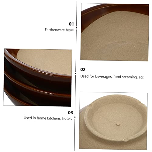 Kichouse 3Pcs Wine Bowl Japanese Ramen Bowls Ceramic Bowl With Lid Ceramic Soup Bowls Candy Bowl Ceramic Serving Dishes Rice Bowl Wine Storage Bowls Kitchen Supplies Food Storage Bowls Mini #TOP6