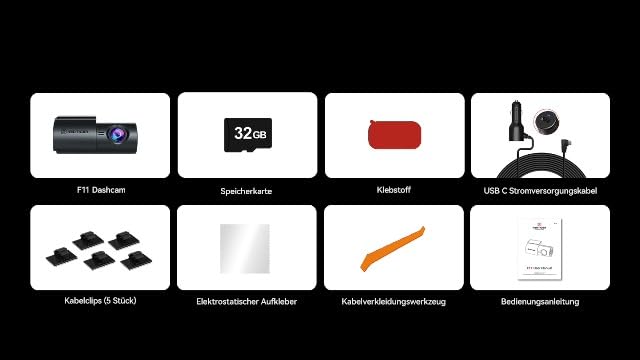 Bild 6 - REDTIGER 4K Dashcam Auto Vorne, Diebstahlschutz Dash cam mit Nachtsicht, WDR, Loop-Aufzeichnung, WiFi, Installation in Zwei Schritten, Inklusive 32GB-Karte, Unterstützt Max 256 GB,24H-Parkmodus(F11)