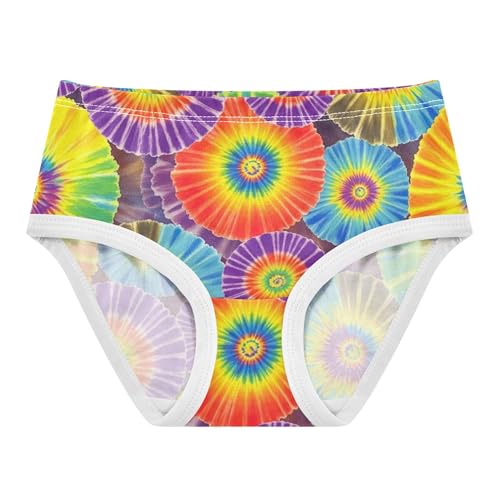 Girls Underwear Toddler 2t Cotton Panties Little Girl Personalized Kids Briefs Undies Vibrant Aperture Purple Gold