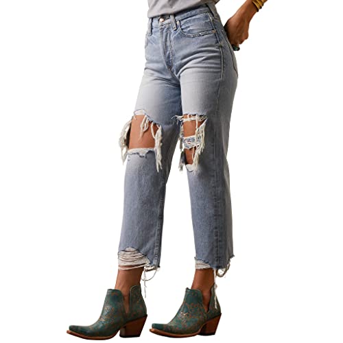 Ariat Womens Ultra High Rise Tomboy Straight Jean Mykonos2