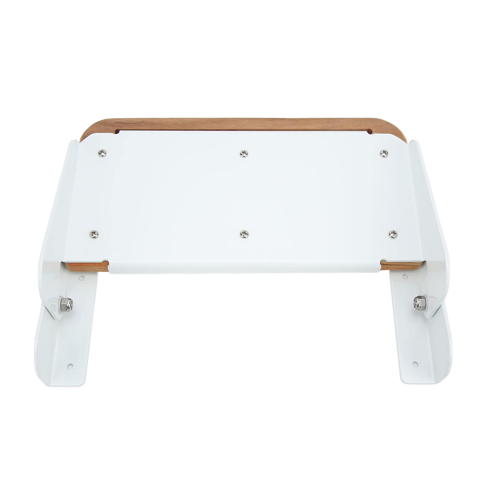 BRRNOO Ducha Plegable de Madera de Teca Montada en la Pared, Diseño de Grado Marino, Ideal para Yates, Casas Rodantes, Baños