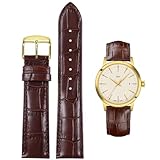 Danxancy Genuine Leather Watch Bands,Quick Release Italian Alligator Grain Calfskin Genuine Leather,Business Casual Universal Watch Strap Replacement Band Strap for Men Women（12mm to 24mm）