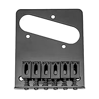 Fits 6 string Tele style guitar 3 hole mount, String Spacing: 54mm(2-1/8"); Bridge Plate Dimensions:96.5x80x13.2mm( 3-13/16"x3-1/8"x17/32');Spacing between mounting holes: 65.2mm(2- 9/16") Dual-load design,the bridge can load string through body and ...
