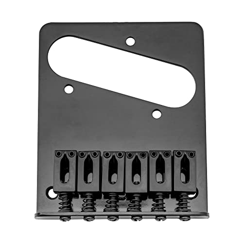 Musiclily Puente Tipo Tele 6 Selletas para Guitarra Eléctrica Telecaster, Negro
