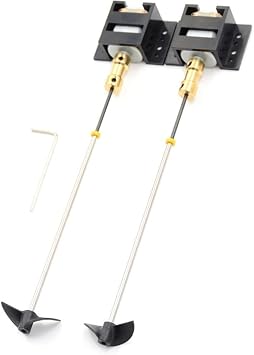 DIY RC Boat Drive Kit 2 Sets, 130 Motor Propeller Shaft Assembly Model Ship Upgrade and Replacement for Black