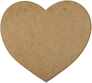 Creative Deco 4 x Wooden Hearts for Crafting | 150 x 130 x 3-4 mm | Craft Cutout Blank Shape Plaques | MDF Board Signs Heart Shapes | Perfect for Arts & Crafts, Painting, Varnishing, Decorating