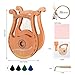 HOMIER Lyre Harp 16 Strings Mahogany Wood Lyre Harp with Tuning Wrench, Pick, 16 Spare String Set, Black Gig Bag and Instruction Manual for Beginners Instruments Lovers