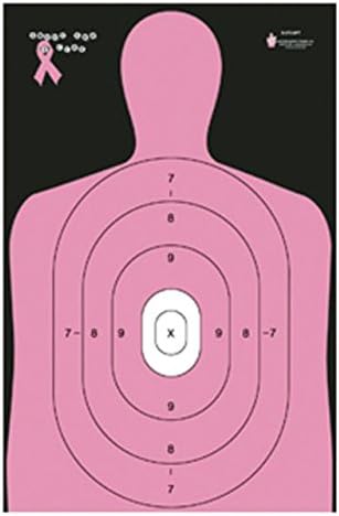 Action Target B-27E Shoot for The Cure - Breast Cancer Target, Black/Pink/White, B-27E-NPT
