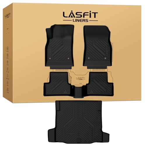 Image of LASFIT Floor Mats for Chevrolet Cruze 2011-2015 /2016 Cruze Limited, All Weather TPE Custom Fit Floor Mats for Cars, 1st and 2nd Row Car Floor Mats for Cruze