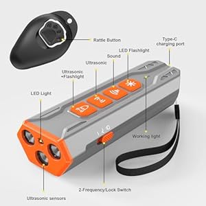 Dog bark deterrent device wbonus clicker | complete dog training kit | 4 mode anti barking device corrects other behaviors | rechargeable   cucciolini doodles