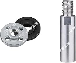 AASONS 80mm Rod & Ab Washer Set M10 Extension For Angle Grinder Converter Connecting Rod Adaptor Shaft, Universal Fit For 4” (100mm) Grinding Machine Sanding, Polishing, Grinding, Cutting, Etc
