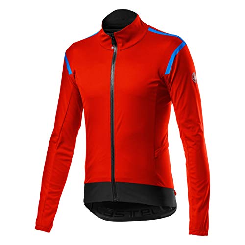 CASTELLI Alpha Ros 2 Light Jacket Chaqueta Deportiva, Hombres, Fiery Red, L