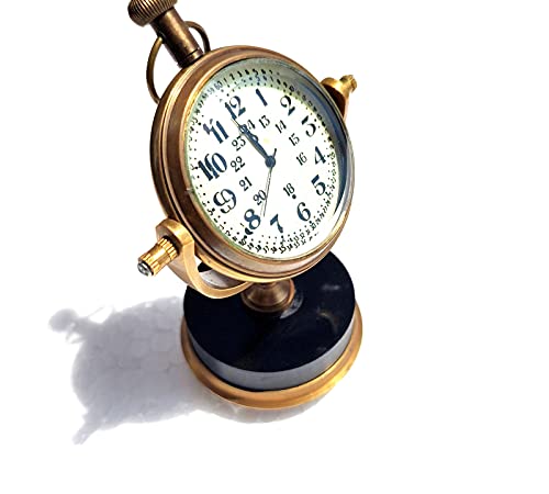 Reloj de mesa de estilo antiguo, el regalo náutico de latón ideal 3